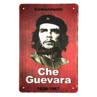 ป้ายสังกะสีวินเทจ Che Guevara, ขนาด 20x30 ซม