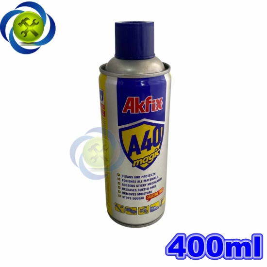 Chai xịt tẩy rỉ sét bôi trơn đa năng akfix a40 magic 400ml - ảnh sản phẩm 1