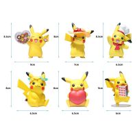 โมเดลของเล่นปิกาจู Action FIGURE Anime โปเกมอน Charmander Psyduck Squirtle Jigglypuff Bulbasaur Kawkawaii รวบรวมตุ๊กตาของขวัญเด็กแอคชั่น