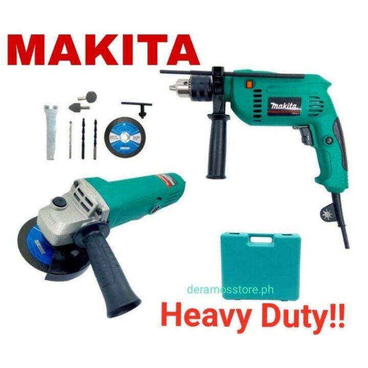 Makita Grinder and Drill with case. (heavy duty) Lazada PH