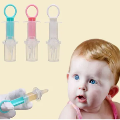 เด็กทารก Smart Medicine Dispenser เข็ม Feeder Squeeze Medicine Dropper Dispenser Pacifier Feeding Utensils