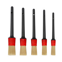 5Pcs Car Clean Brush Kit Automobile Detailing Brush Set Car Cleaning Wheel Tyre Detail Brush Set Interior Air Vent Car Brushes