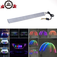 Universal Car Front Grille DRL COB Daytime Running Light Strip Waterproof Colorful Turn Signal Knight Rider Car Accessories