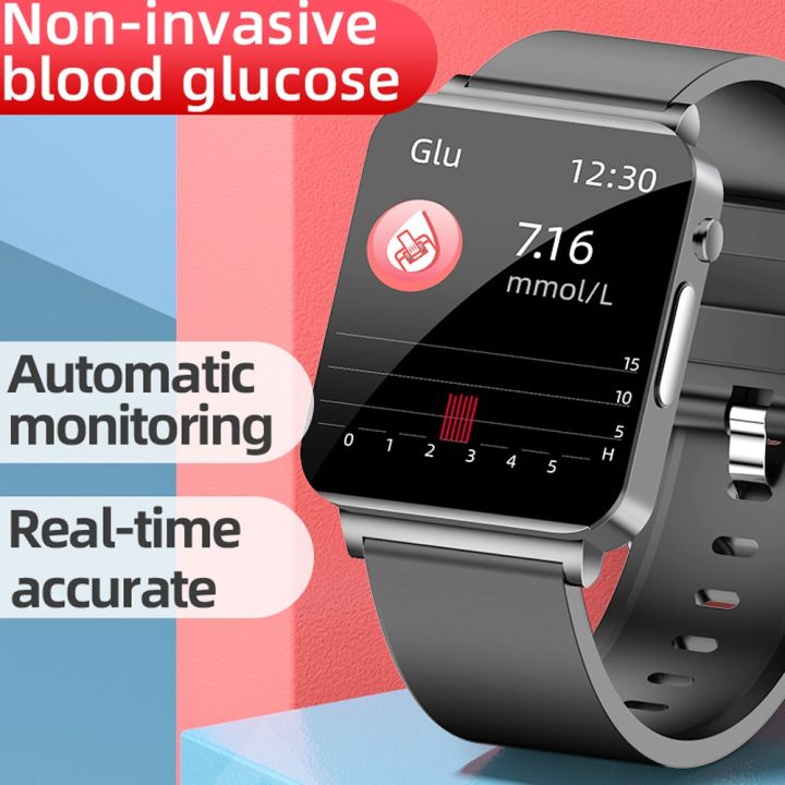 ecg-ppg-สมาร์ทวอท์ชผู้ชายเลเซอร์น้ำตาลในเลือดการรักษาความดันโลหิตสูงนาฬิการ่างกาย-smartwatch-20