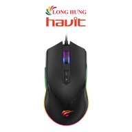 Chuột có dây Gaming Havit MS814 - Hàng chính hãng - LED RGB 16 triệu màu thumbnail
