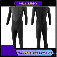 Wellsunny ชุดดำน้ำแบบเต็มรูปแบบมีซิปหน้าสำหรับผู้ชายและผู้หญิง Baju Menyelam Neoprene สำหรับสน็อร์กเกิลสคูบาดำน้ำพายเรือคายัคว่ายน้ำเล่นว่าวน้ำ