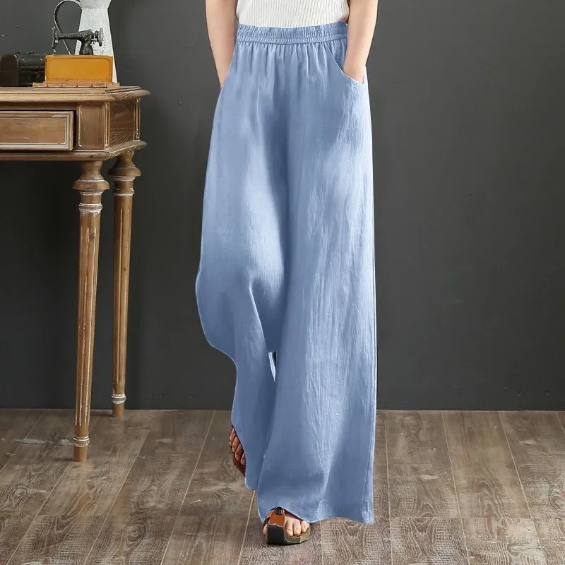 4XL US20 UK24 Belted Wide leg pants plus size graphic print simple curve 5xl  3xl US22 UK26, Women's Fashion, Bottoms, Other Bottoms on Carousell