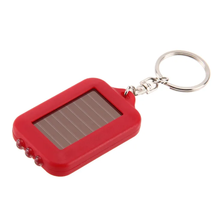 Mini Portable Solar 3 LED Light Keychain Outdoor Camping Torch Flashlight Lazada PH