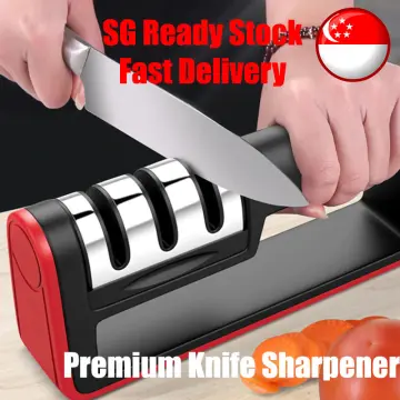 AnySharp Essentials - Knife Sharpener with PowerGrip - For Knives and  Serrated Blades