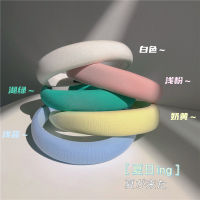 【cw】 Super Comfortable Material Macaron Color Sponge Wide Brim Hair Band Increased by Girl Versatile Go out Headband Hair Accessories