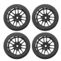 4pcs 12mm hub wheel rims & rubber tires for rc 1 10 on-road touring drift car r 3