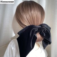 2021Retro Personality Exaggeration Barrette Bow Velvet For Women Girls Elegant Bow Vintage Hair Clip Prom Hair Accessories Party