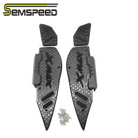 SEMSPEED รถจักรยานยนต์ CNC Footpegs Footrest ที่รองเท้าสำหรับ Yamaha XMAX 400 300 250 2017-2020 2021 2022 2023