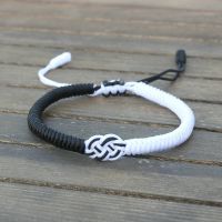 Handmade Braided String Bracelet Couple Lucky National Style Concentric Knot Charm Bracelets for Women Men Friendship Jewelry Charms and Charm Bracele