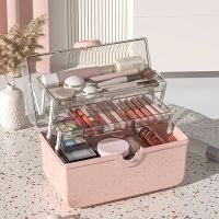 Cosmetics storage box dust-proof skin care products lipstick makeup brush nail art toolbox