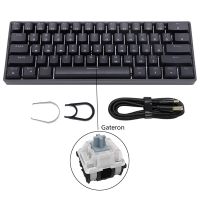 SK61 Portable 60% Mechanical Keyboard Gateron optical Switches RGB Backlit Hot Swappable Wired Gaming Keyboardfor PC Mac