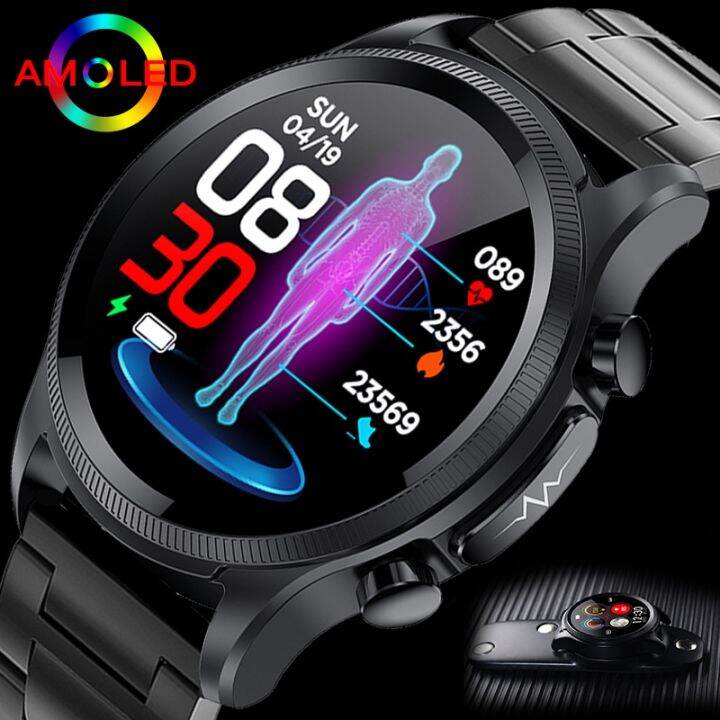 E400 Cardiac Blood Glucose High End Smart Health Watch Temperature ECG