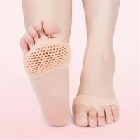 hotx【DT】 1 Foot Silicone Heel Shoes Blister Toes Insert Gel Insole Pain Fabric Forefoot