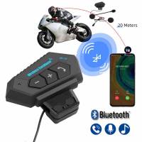 ชุดหูฟังหมวกกันน็อคมอเตอร์ไซค์ Bluetooth ป้องกันการรบกวน, ลำโพงหูฟังไร้สายแฮนด์ฟรีอินเตอร์คอมหูฟังมอเตอร์ไซค์