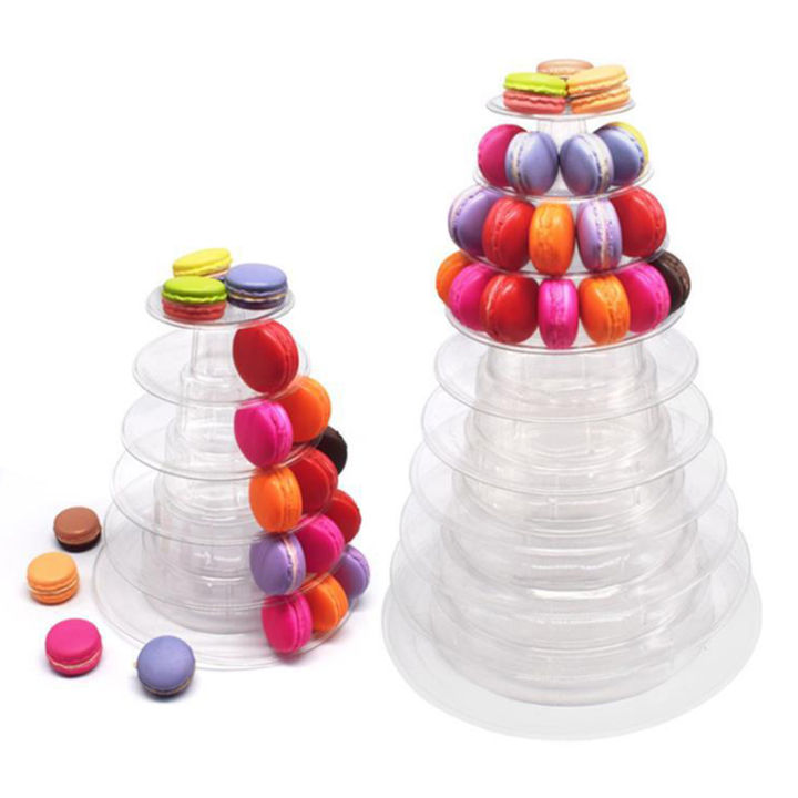 ruyifang-6-10ชั้น-macaron-display-stand-cupcake-tower-rack-เค้กยืนเครื่องมือเค้ก