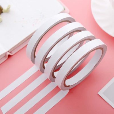 1PC Strong Ultra thin High adhesive Double Sided Tape White Length 12M Width 8/10/12 MM For Home Repair Paper Tape Home Tool