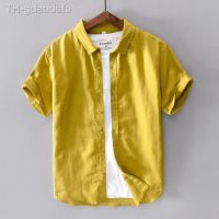 ✜♂☾ Cotton Short Sleeve Shirts Men Fashion Turn Down Collar Male Classic Clothing Y2439