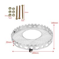 【✔In stock】 tianhua1717473707 ที่วาง Pot Bulat อุปกรณ์ครัวพร้อมที่วางสแตนเลสประหยัดพลังงานเปลวไฟรวมสำหรับฝาครอบเตาแก๊สขาตั้งหม้อหุงข้าว