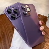 ♨❏ 【Matte soft case with lens film soft case】เคส compatible for iphone 14 pro max 13 pro max 12 pro max 11 pro max case