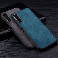 เคสโทรศัพท์หนัง PU แบบพรีเมี่ยมสำหรับ Sony Xperia 10 5 1 V III XZ3 XZ4กันรอยขีดข่วนฟิล์มป้องกันสำหรับโซนี่สีทึบ Sony Xperia ACE 2