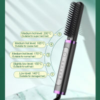 Hair Straightening Curler Brush Negative Ion Hair Care Straightening Comb Anti Scald Protective Fast Heating Hair Styling Tools
