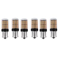 6X 1156 BAU15S LED 3014 144 SMD 7506 1003 1073 Canbus Super Bright รถเบรคย้อนกลับไฟท้ายหลอดไฟ High Power