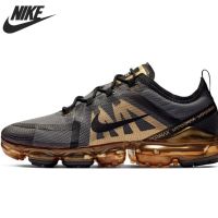 New Arrival HOT 【Original】 ΝΙΚΕ Ar* Vap0Max- 2019 Classic Breathable Shock Absorption MenS Running Shoes All match Sports Shoes Black Golden {Free Shipping}