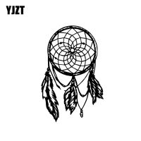 【cw】 YJZT 11.5CMx17.8CM Dreamcatcher Vinyl Motorcycle Car Sticker Funny Decals Black/Silver C10 01109