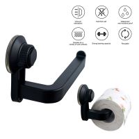 Wall-Mounted Toilet Paper Holders Suction Cup Rack Self-Adhesive Toilet Tissue Hanging Racks Kitchen Cabinet Storage Shelves Toilet Roll Holders