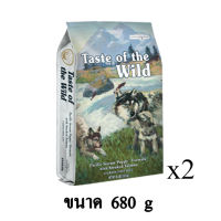 Taste of the Wild Pacific Stream Puppy - เทสต์ ออฟ เดอะ ไวลด์ อาหารลูกสุนัข สูตร สโมค แซลมอน ขนาด 680g.x2