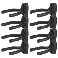 8 x Guitar Hanger Hook Holder Wall Mount Display Acoustic Guitar Stand Ukulele Bass Mandolin Banjo Wall Mounts Hangers Black