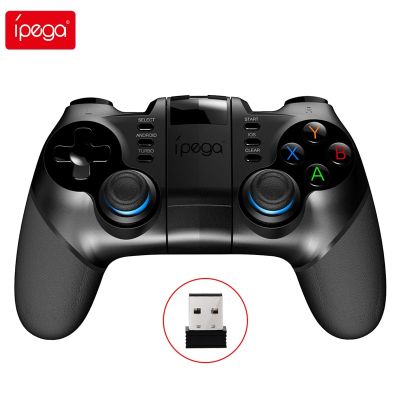 จอยเกมส์บลูทูธ PG-9156 Ipega ทริกเกอร์จอยสติ๊กมือถือตัวควบคุมเกมไร้สาย2.4G สำหรับ Ios MFI เกมกล่องทีวีคอมพิวเตอร์ PS4
