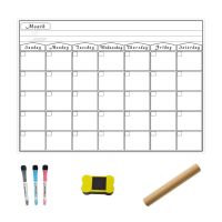A3 Magnetic Monthly Planner Whiteboard Calendar Fridge Magnet Erasable Message Y51A