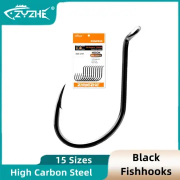 ZYZ Red Octopus Fishing Hooks High Carbon Steel 11 Sizes Fishing  Accessories Saltwater or Freshwater Sharp Carp Bass Fishhooks