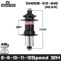 Novatec D442SB-B12บูสต์148Mm X 12Mm ผ่านเพลา142X12mm 32-หลุม6-Bolt ด้านหลัง XD Micro Spine Hub