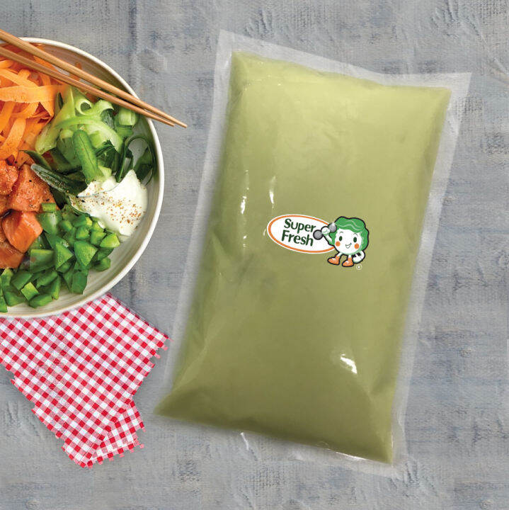 น้ำสลัดครีมวาซาบิ ซุป เปอร์เฟรช 1000 กรัม Super Fresh Wasabi Cream