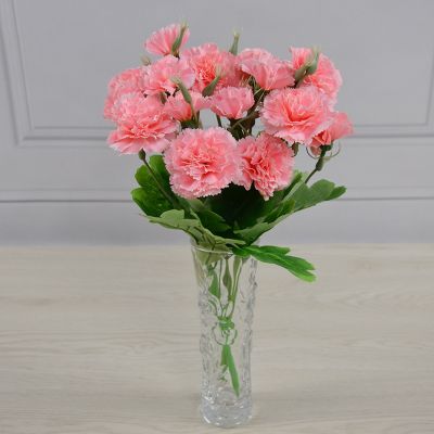 【YF】◄  Artificial Flowers Cheap for Wedding Accessories Diy Mothers Day Fake Plastic Silk CarnationTH