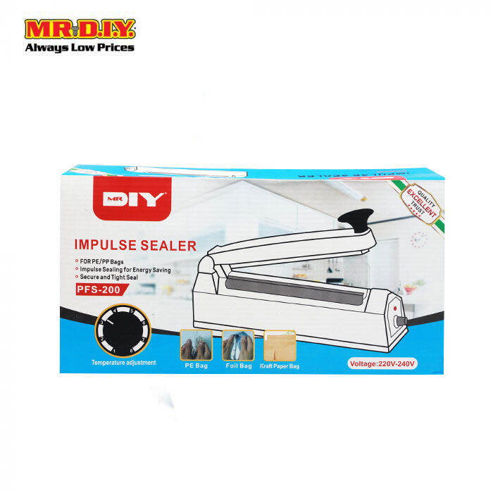 (MR.DIY) Impulse Sealer Machine PFS200 Lazada
