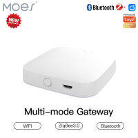 MOES ใหม่เกตเวย์อัจฉริยะหลายโหมดฮับตาข่ายบลูทูธ ZigBee WiFi ทำงานร่วมกับ Tuya แอปอัจฉริยะควบคุมด้วยเสียงผ่าน Alexa G Oogle Home