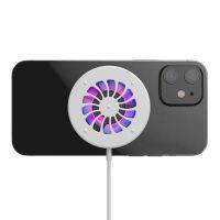 15W Magnetic Wireless Charger for iPhone 13 12 Pro Max Mini For Xiaomi Samsung Huawei series Color light mobile phone radiator