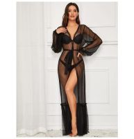 European And American Foreign Trade Sexy Lingerie Sexy Lace Long Skirt Sexy Pajamas Plus Long Nightgown