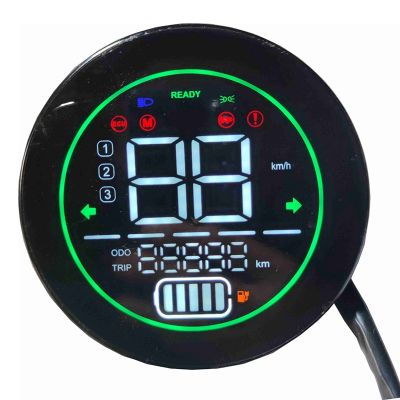 2X Electric Bike Speedometer Scooter Dashboard Indicator 48V 60V 72V Lead-Acid Battery LED Instrument Display