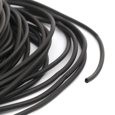 DoreenBeads 1.5/2.5/4mm 10m Rubber Cord PVC Tubular Cord Black Jewelry Findings DIY Making Solid Hollow Handmade Wire10M Length