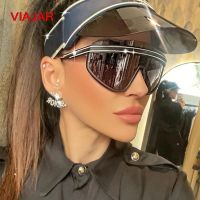 2022 New Goggles Sunglasses Women Men Trendy Luxur One Piece Sunglasses Shield Design Sun Glasses Oversized Rimless Shades UV400