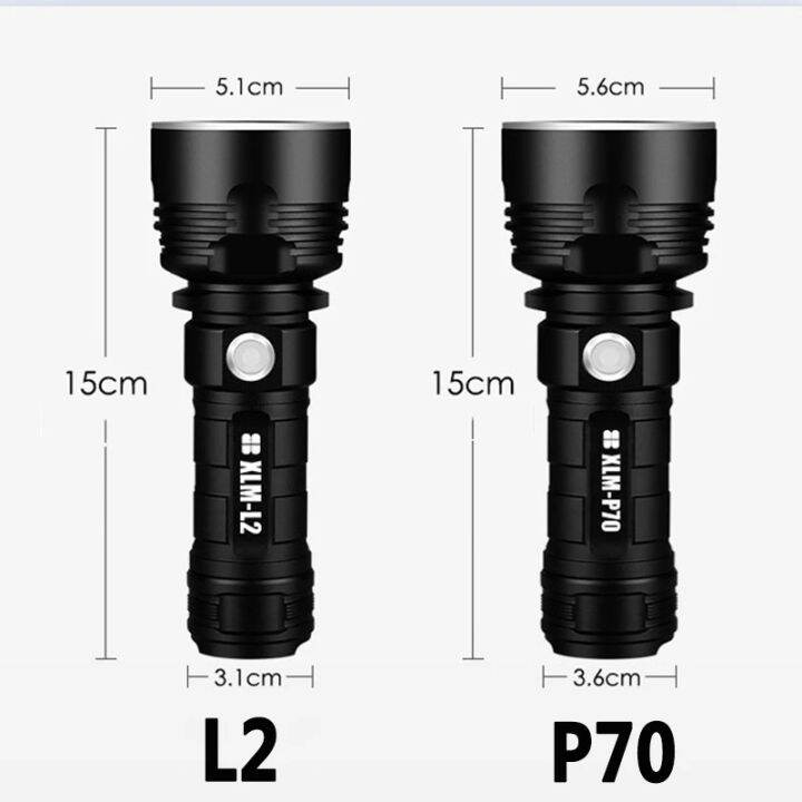 p70-tactical-lamp-flashlight-outdoor-high-power-led-usb-rechargeable-aluminum-alloy-torch